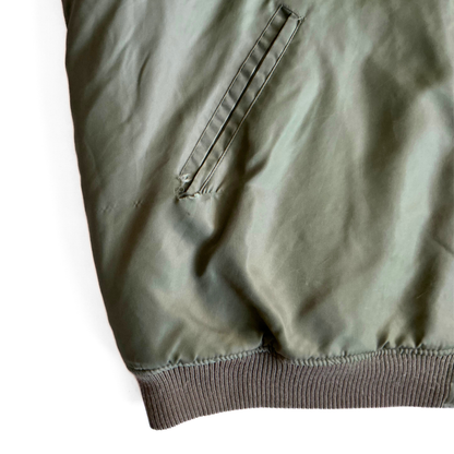 Sean John Reversible Aviator Jacket in Military Green / Black