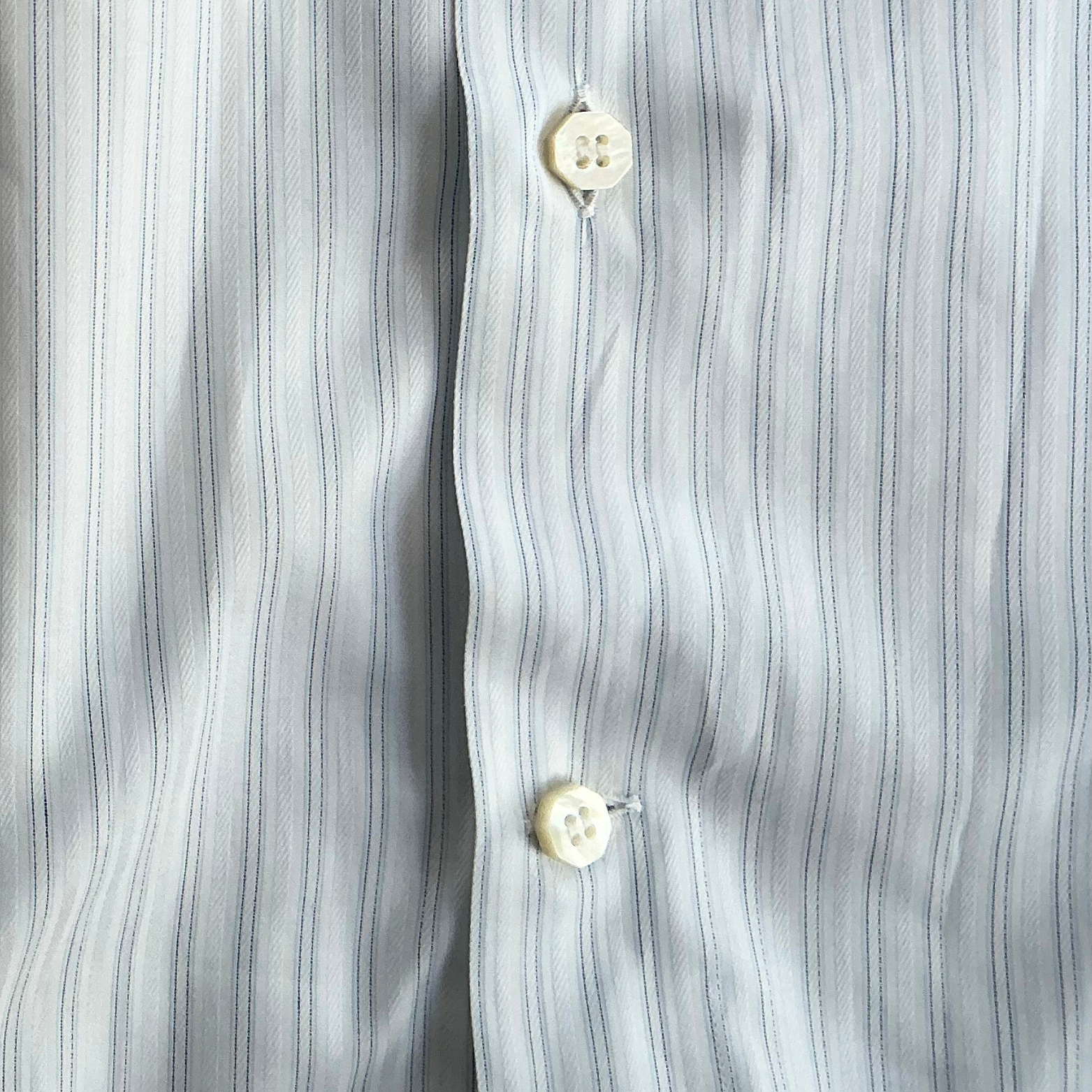 Stefano Ricci Button Down Shirt in White / Blue