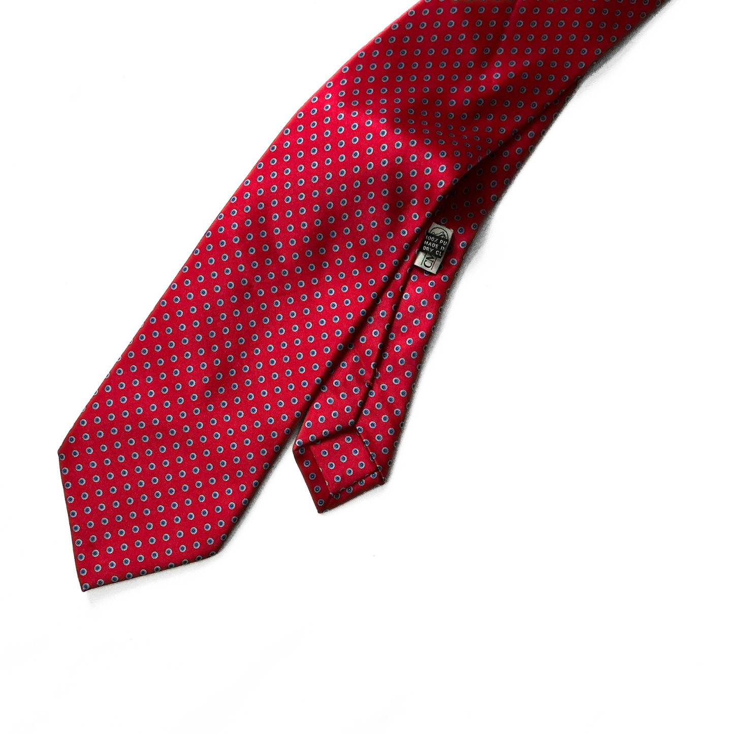 Stefano Ricci Dotted Floral Tie in Red / Blue / White