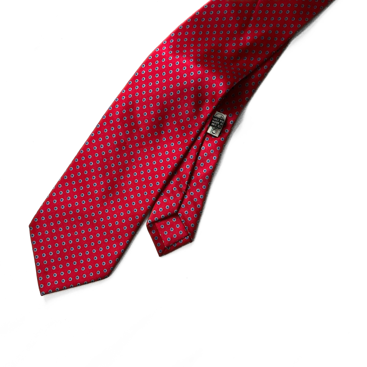 Stefano Ricci Dotted Floral Tie in Red / Blue / White