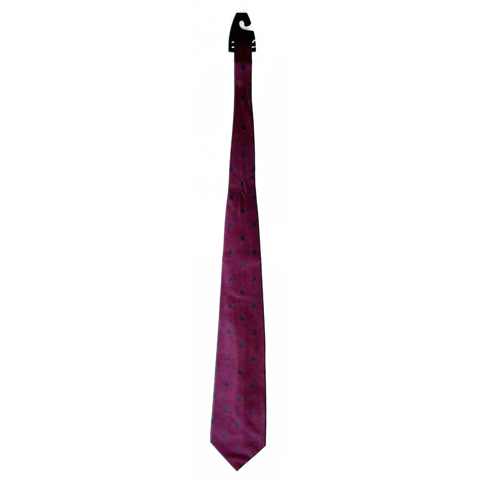 Stefano Ricci Geometric Dotted Patterned Tie in Midnight Blue / Ruby Red