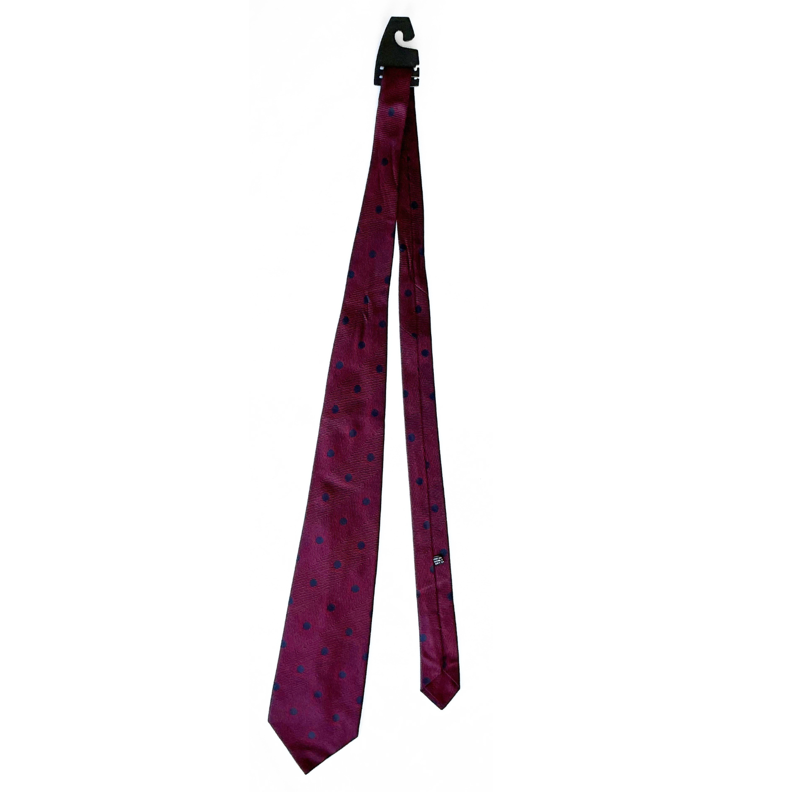 Stefano Ricci Geometric Dotted Patterned Tie in Midnight Blue / Ruby Red