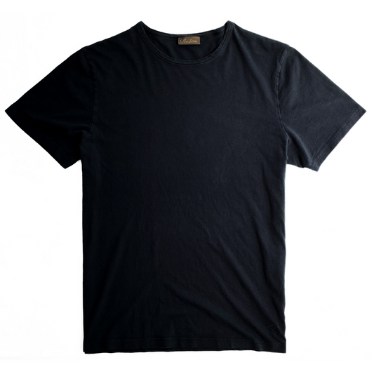 Stenströms Round Neck T-Shirt in Dark Navy