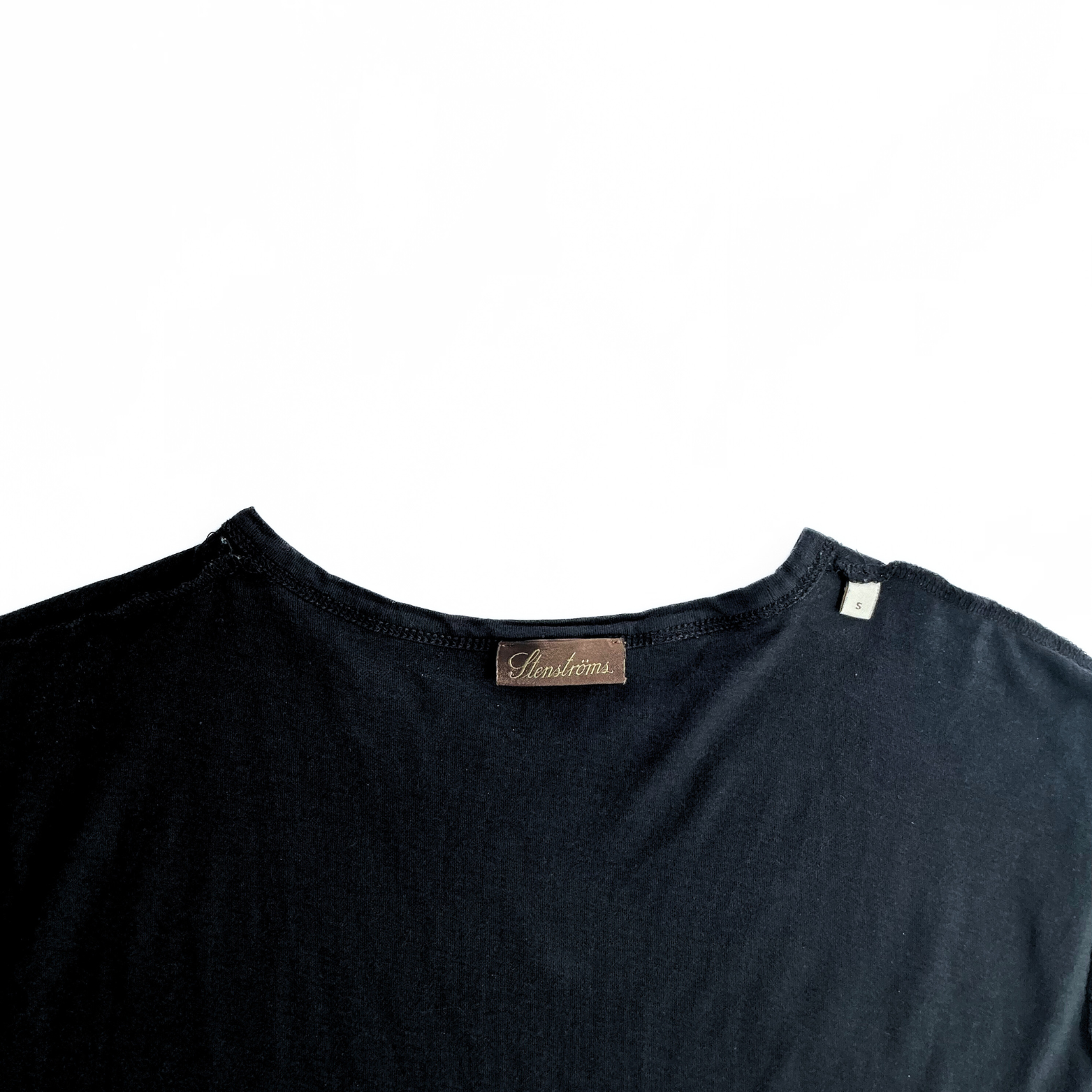 Stenströms Round Neck T-Shirt in Dark Navy