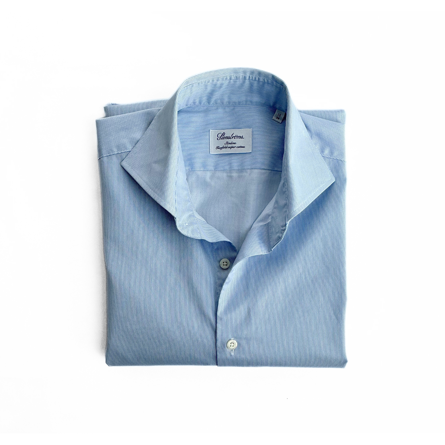 Stenstroms Stripe Shirt in Light Blue/White