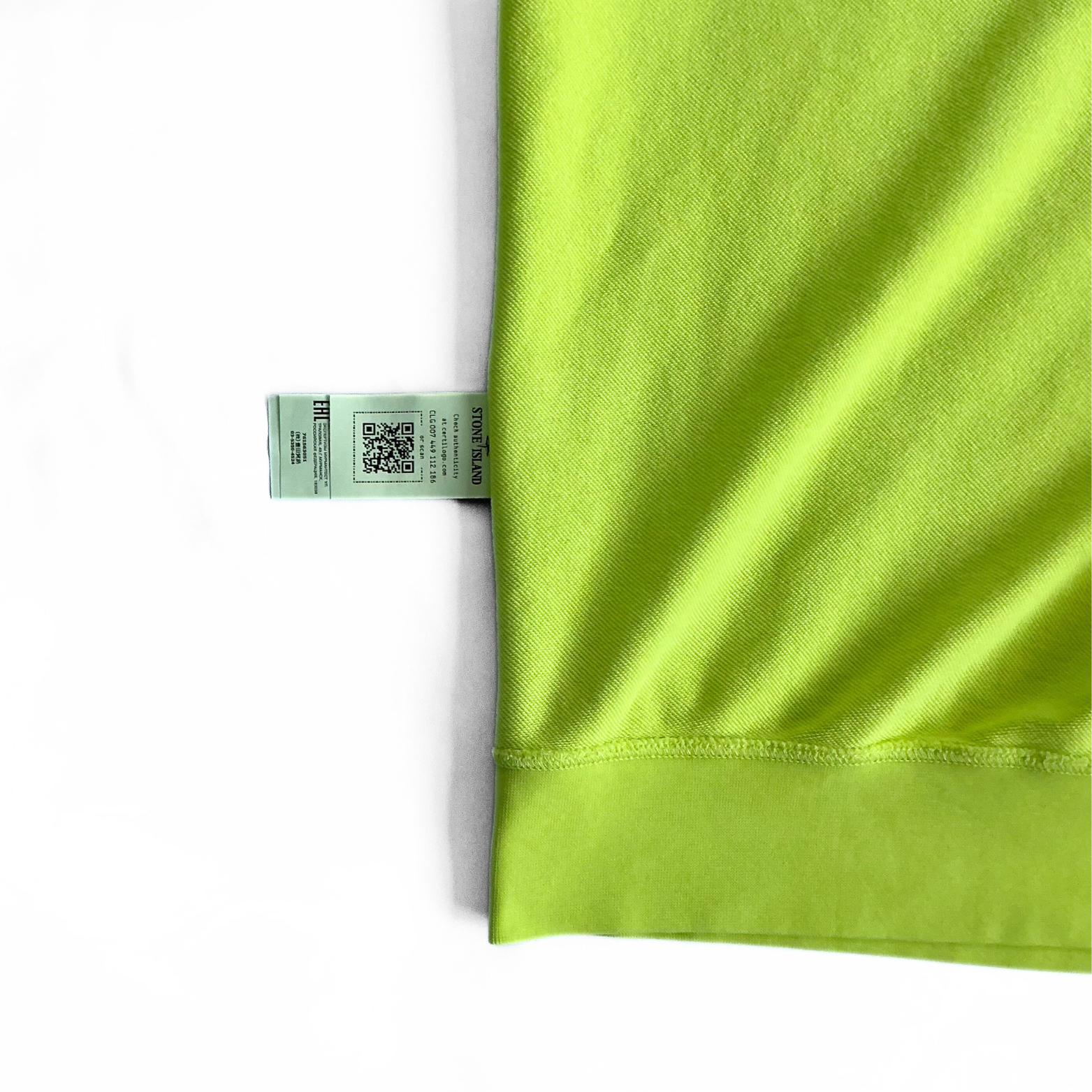 Stone Island Logo-Appliquéd Sweatshirt in Neon Yellow