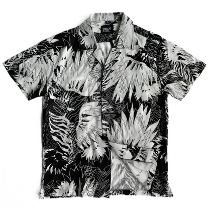 Straight to Hell Jungle Rock Shirt in Black / White