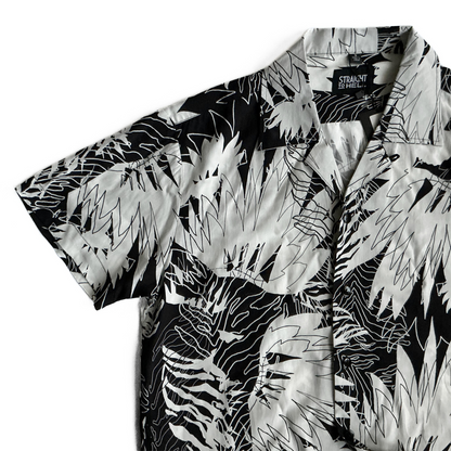 Straight to Hell Jungle Rock Shirt in Black / White