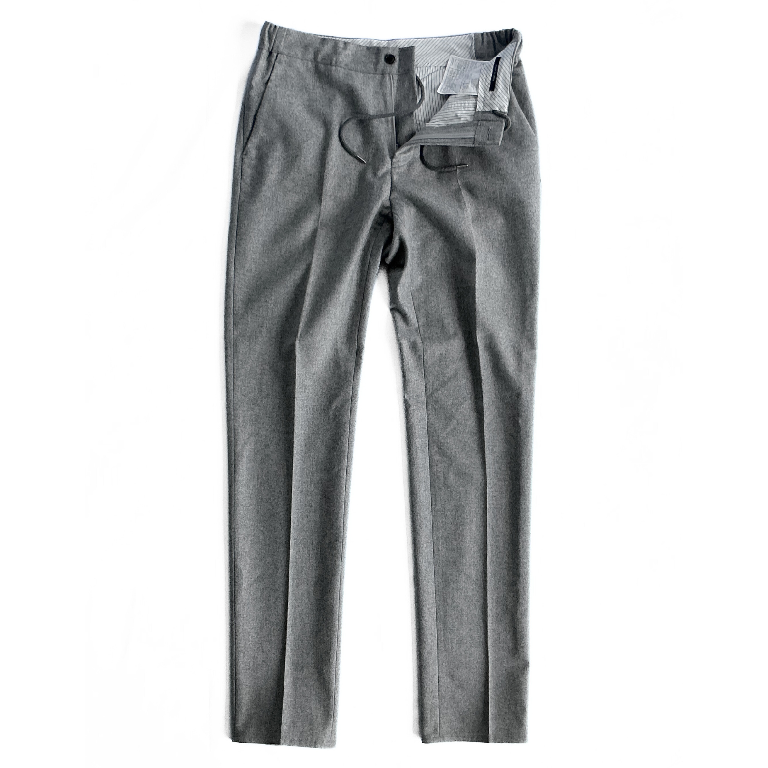 Suitsupply Ames Wool Drawstring Trousers in Grey
