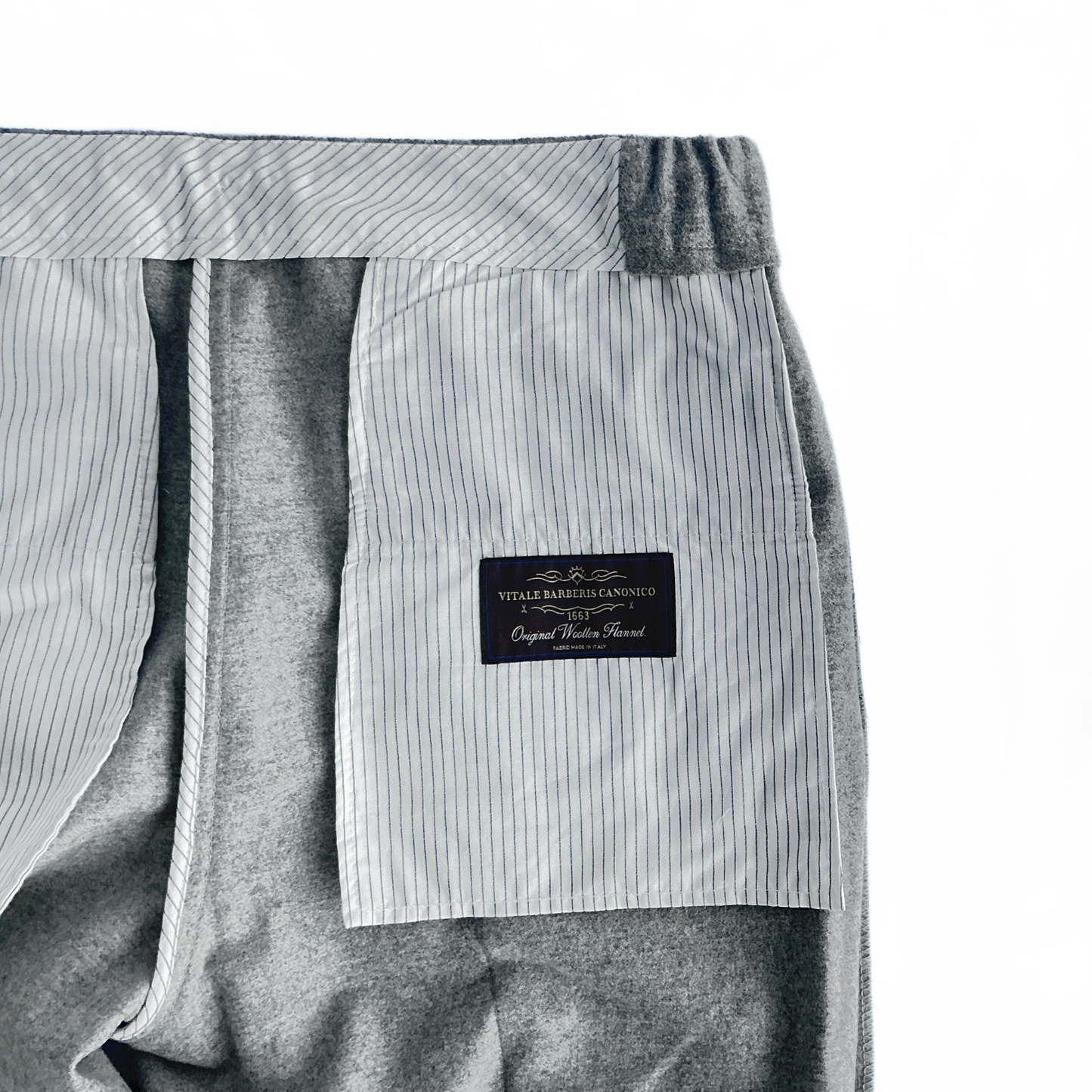 Suitsupply Ames Wool Drawstring Trousers in Grey