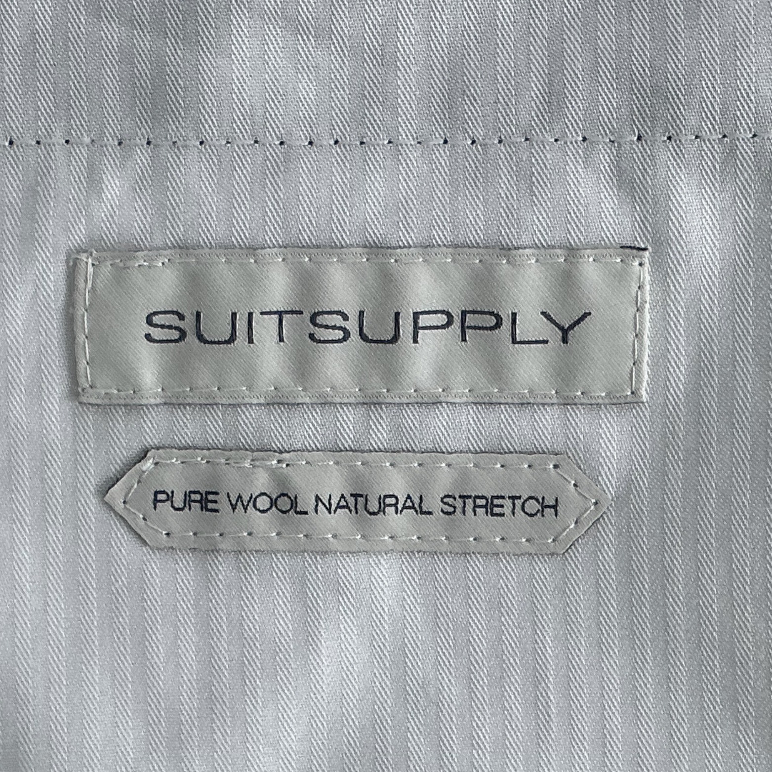 Suitsupply Ames Wool Drawstring Trousers in Navy