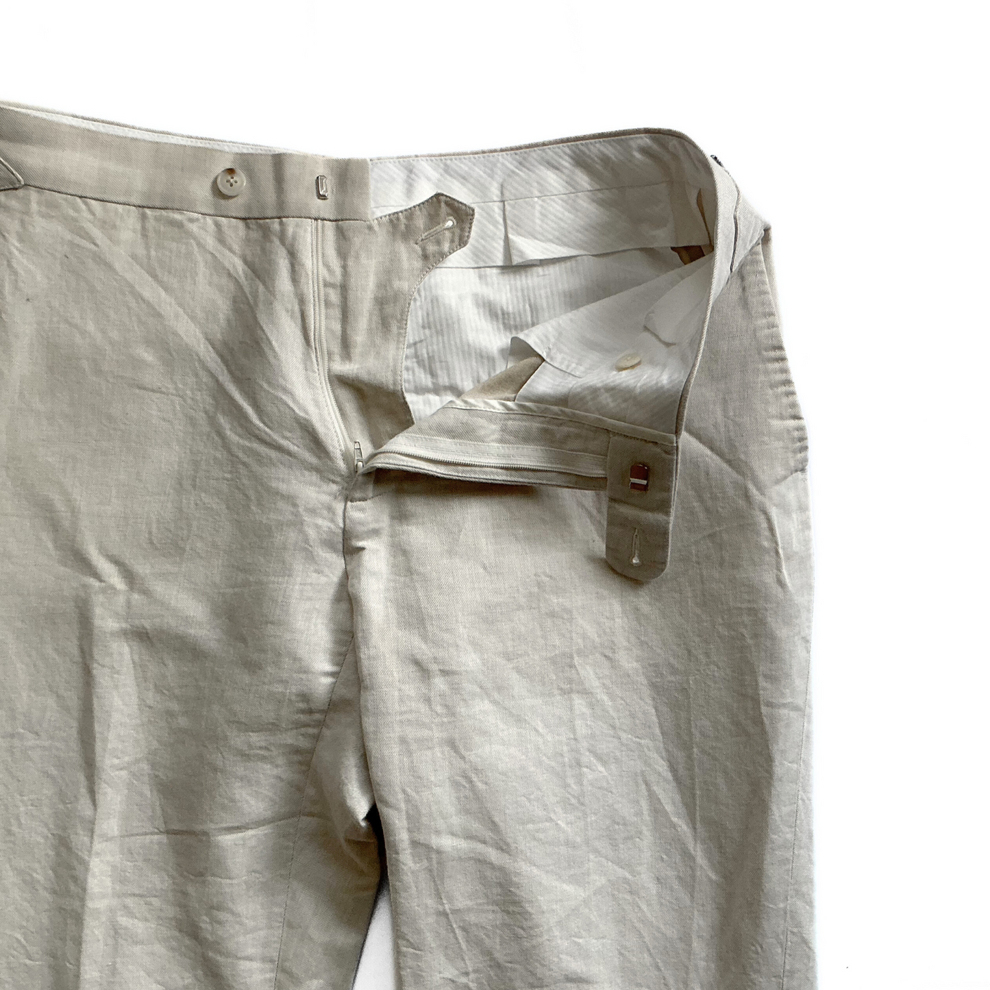Suitsupply Brescia Linen Pants in Beige