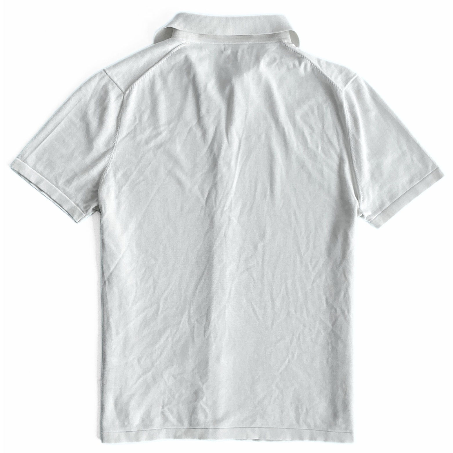 Suitsupply Cotton Blend Button Polo in White