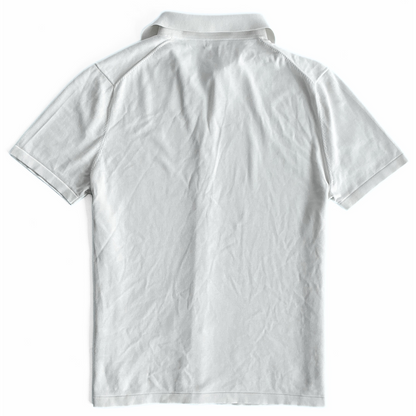 Suitsupply Cotton Blend Button Polo in White