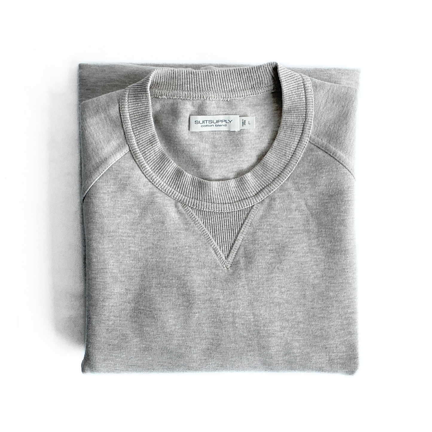 Suitsupply Cotton Blend Sweatshirt in Oat / Driftwood