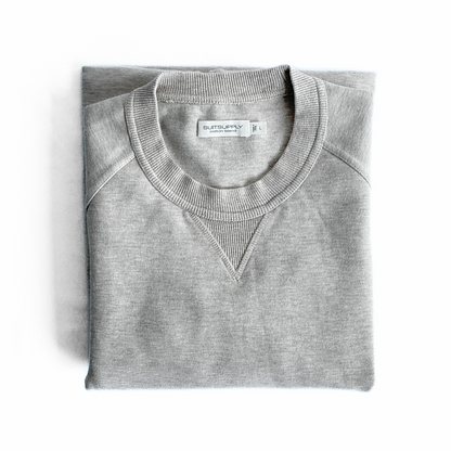 Suitsupply Cotton Blend Sweatshirt in Oat / Driftwood
