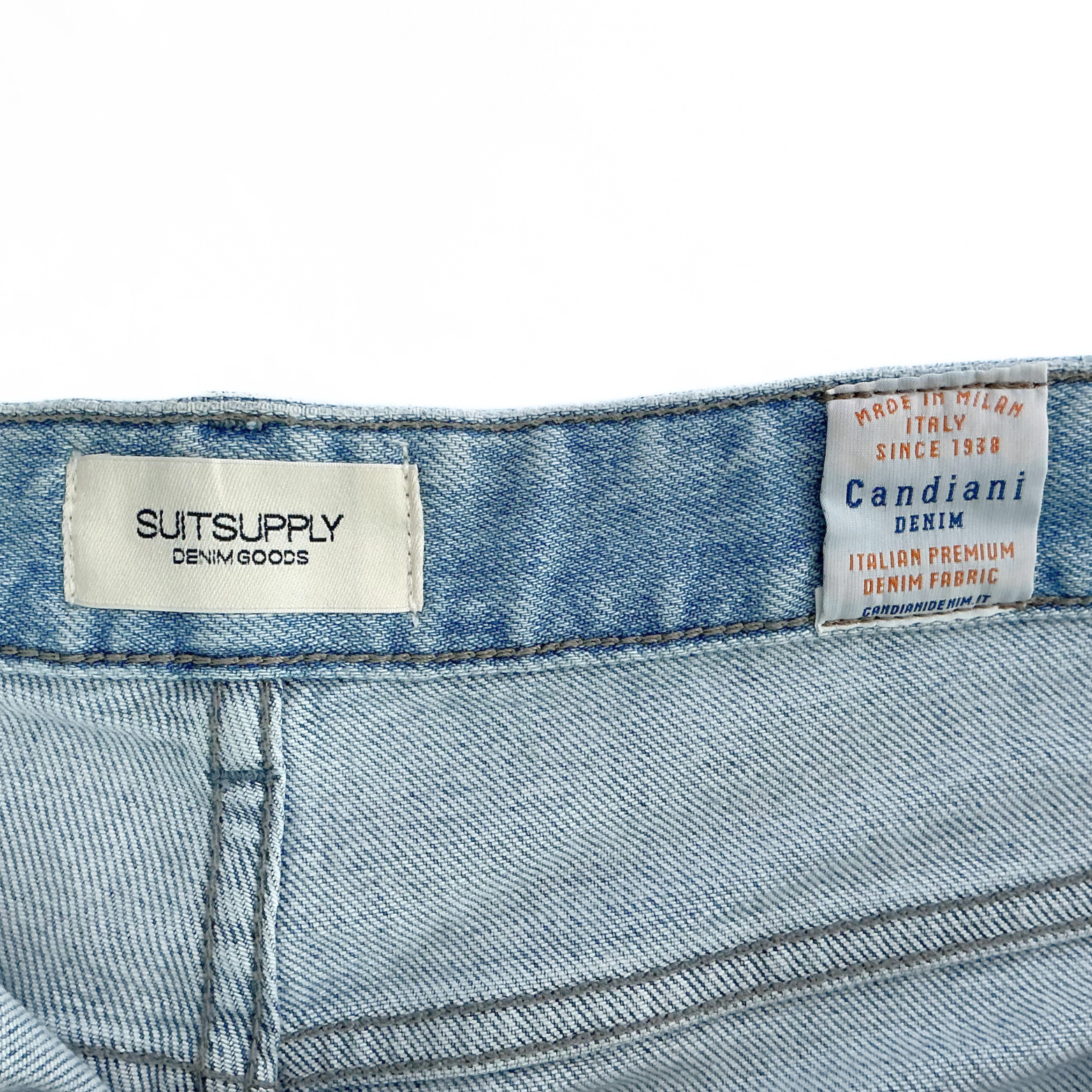 Suitsupply Denim Goods Candiani Jeans in Light Blue Wash