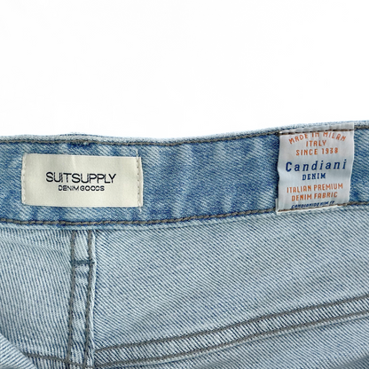 Suitsupply Denim Goods Candiani Jeans in Light Blue Wash