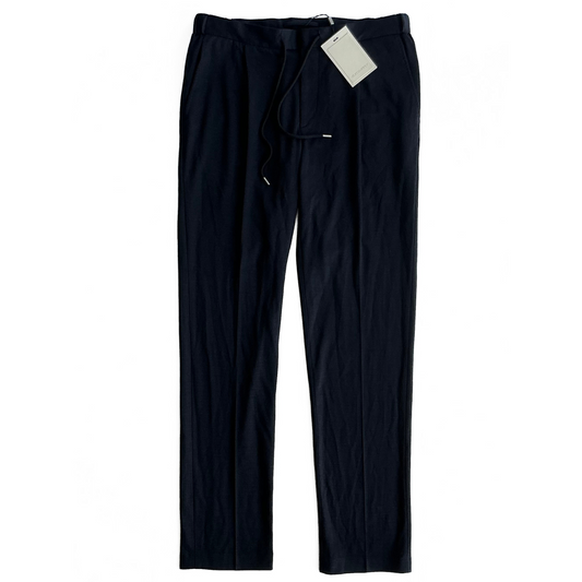 Suitsupply Knitted Pleated Ames Trousers in Mid Blue