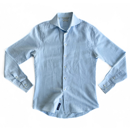 Suitsupply Linen Shirt in Light Blue