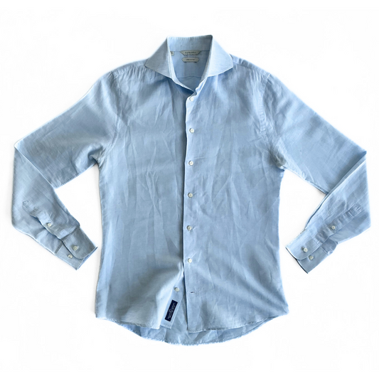 Suitsupply Linen Shirt in Light Blue
