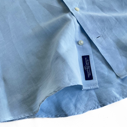 Suitsupply Linen Shirt in Light Blue