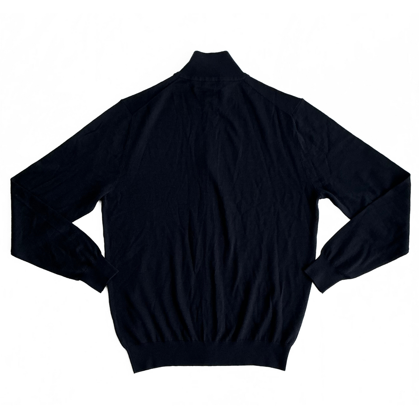 Suitsupply Merino Wool Full Zip Sweater in Blue