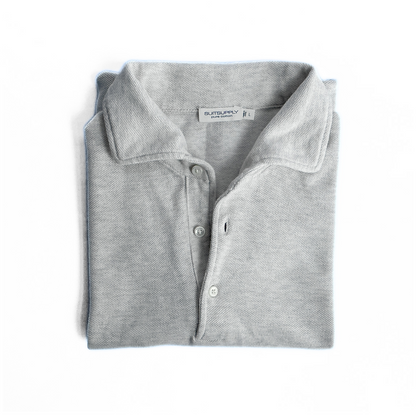 Suitsupply Pure Cotton Polo Shirt in Oat