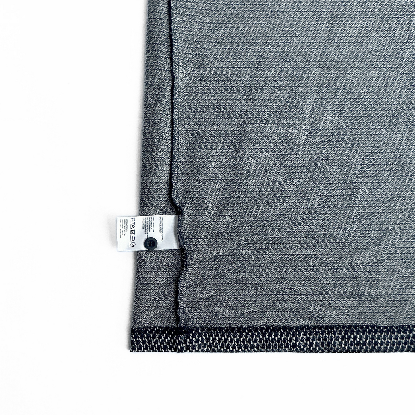 Sunspel Cotton Patterned Polo in Navy/White