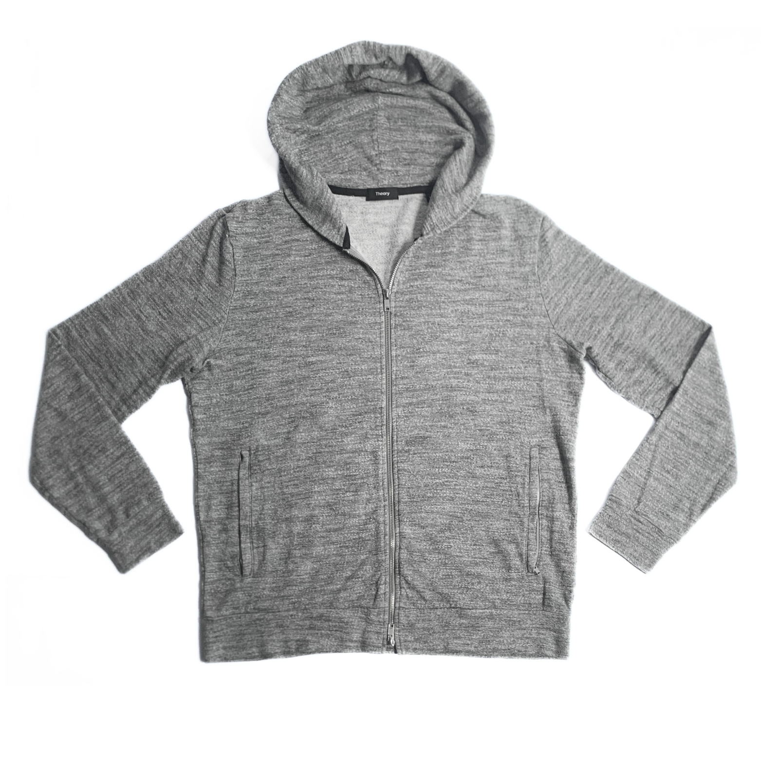 Theory Danen Hoodie in Stone Terry