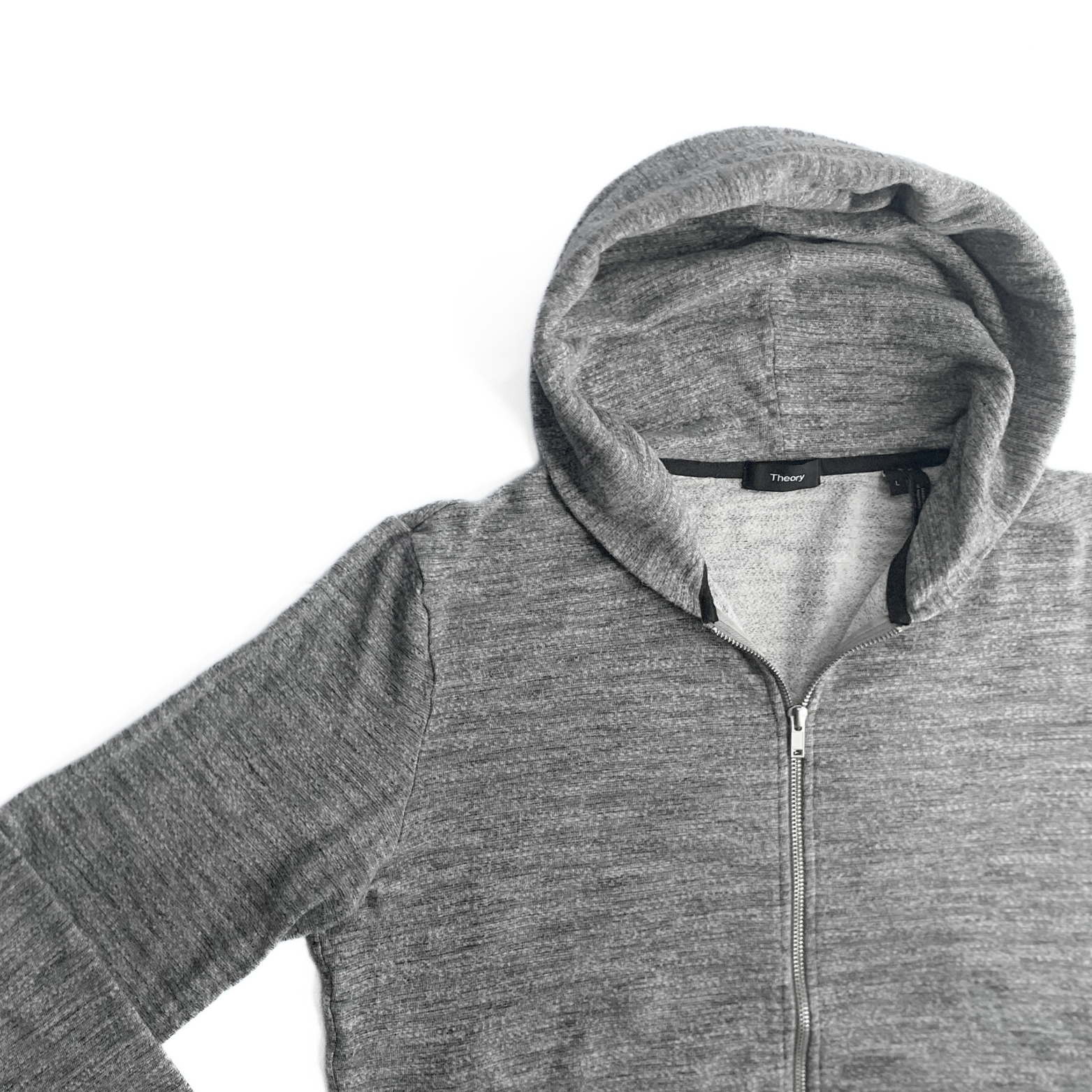 Theory Danen Hoodie in Stone Terry