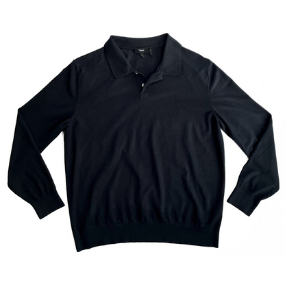 Theory Rugby Style Goris Polo Shirt in Dark Navy