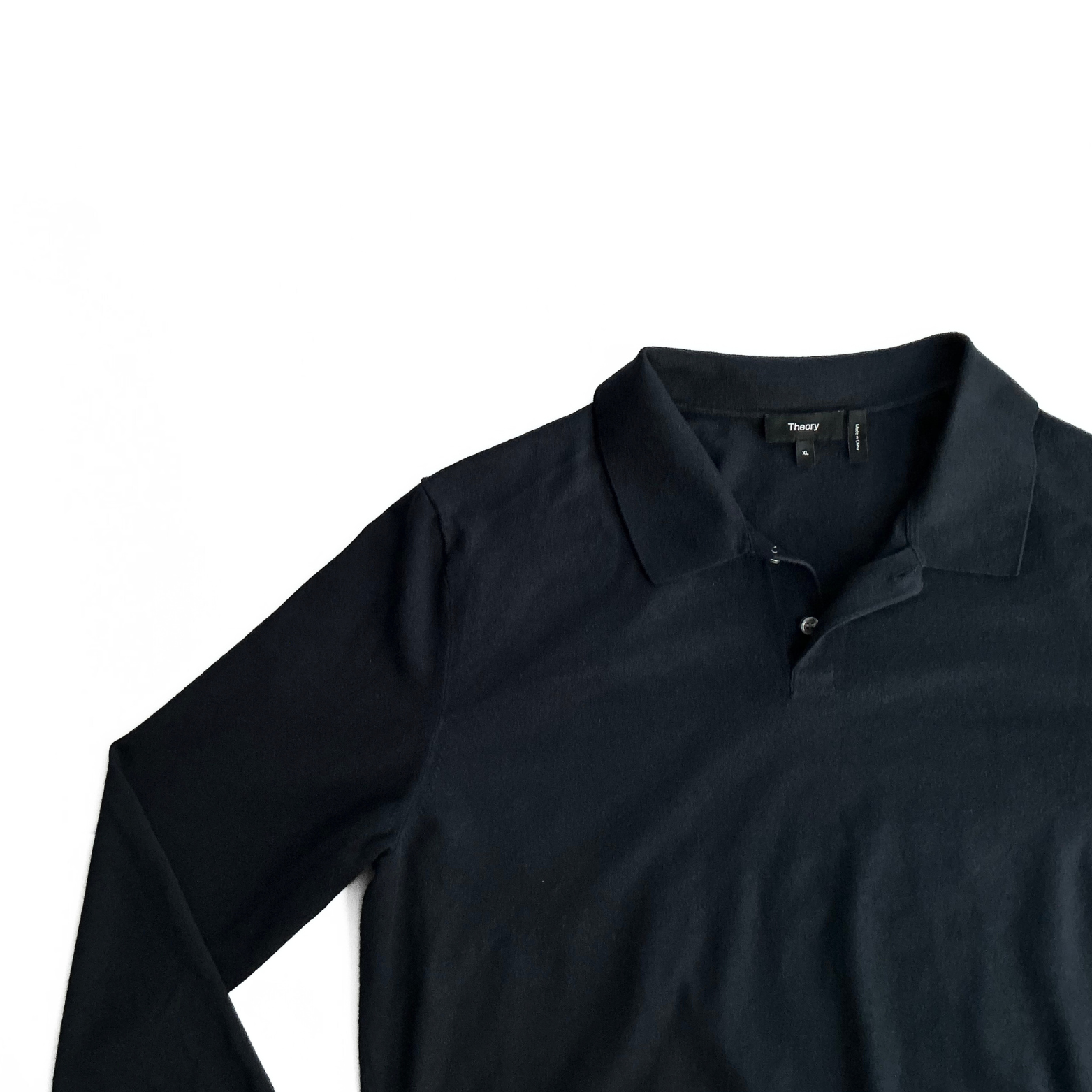 Theory Rugby Style Goris Polo Shirt in Dark Navy