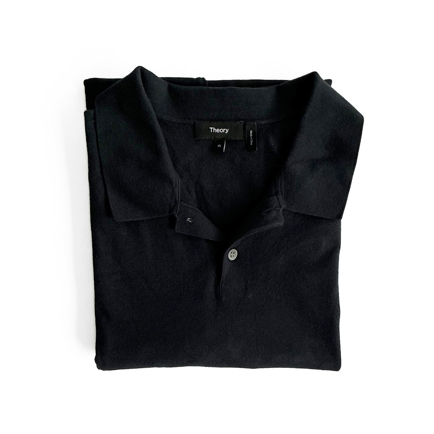Theory Rugby Style Goris Polo Shirt in Dark Navy