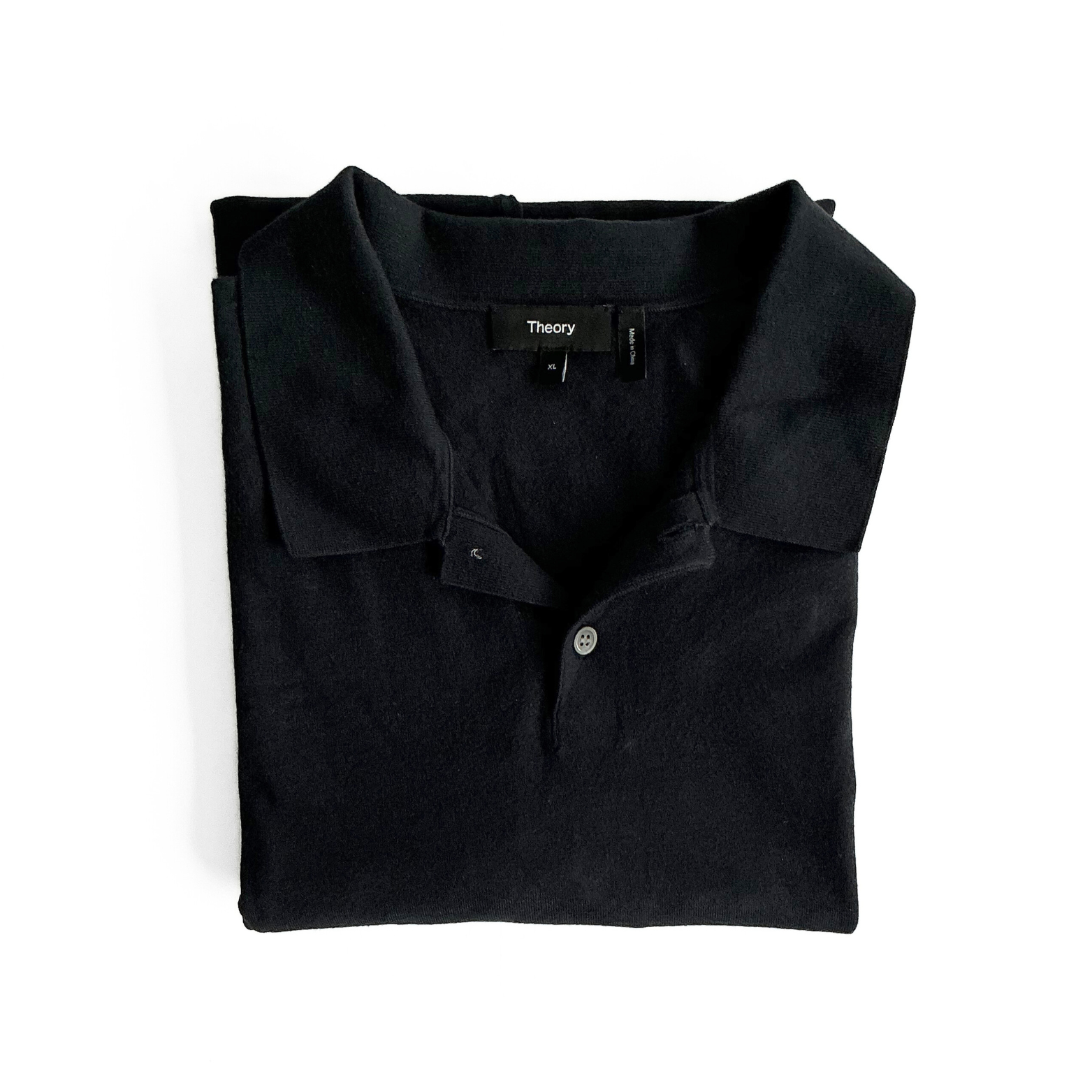 Theory Rugby Style Goris Polo Shirt in Dark Navy