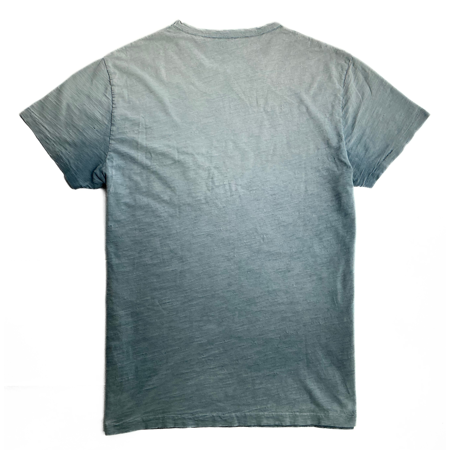 Todd Snyder Distressed Pocket T-Shirt in Malibu Blue