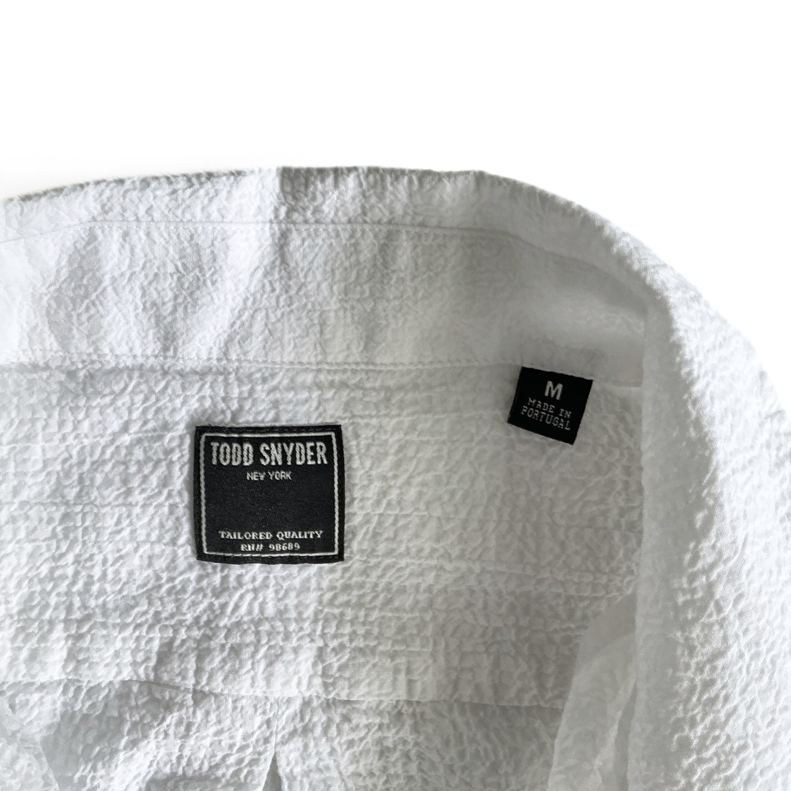 Todd Snyder Poplin Linen Shirt in White