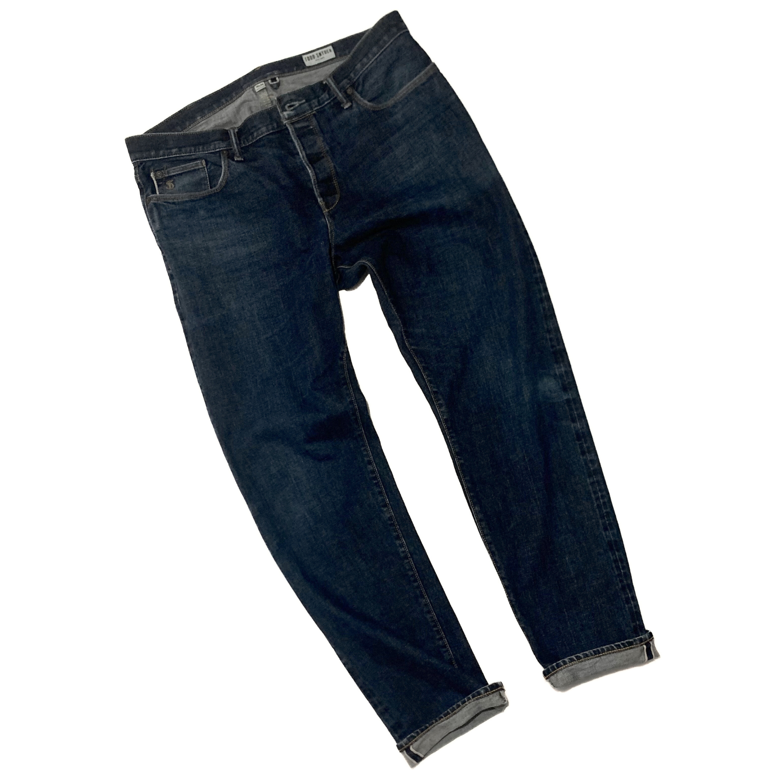 Todd Snyder Japanese Selvedge Denim Jeans in Dark Blue