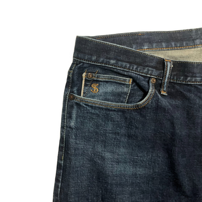 Todd Snyder Japanese Selvedge Denim Jeans in Dark Blue