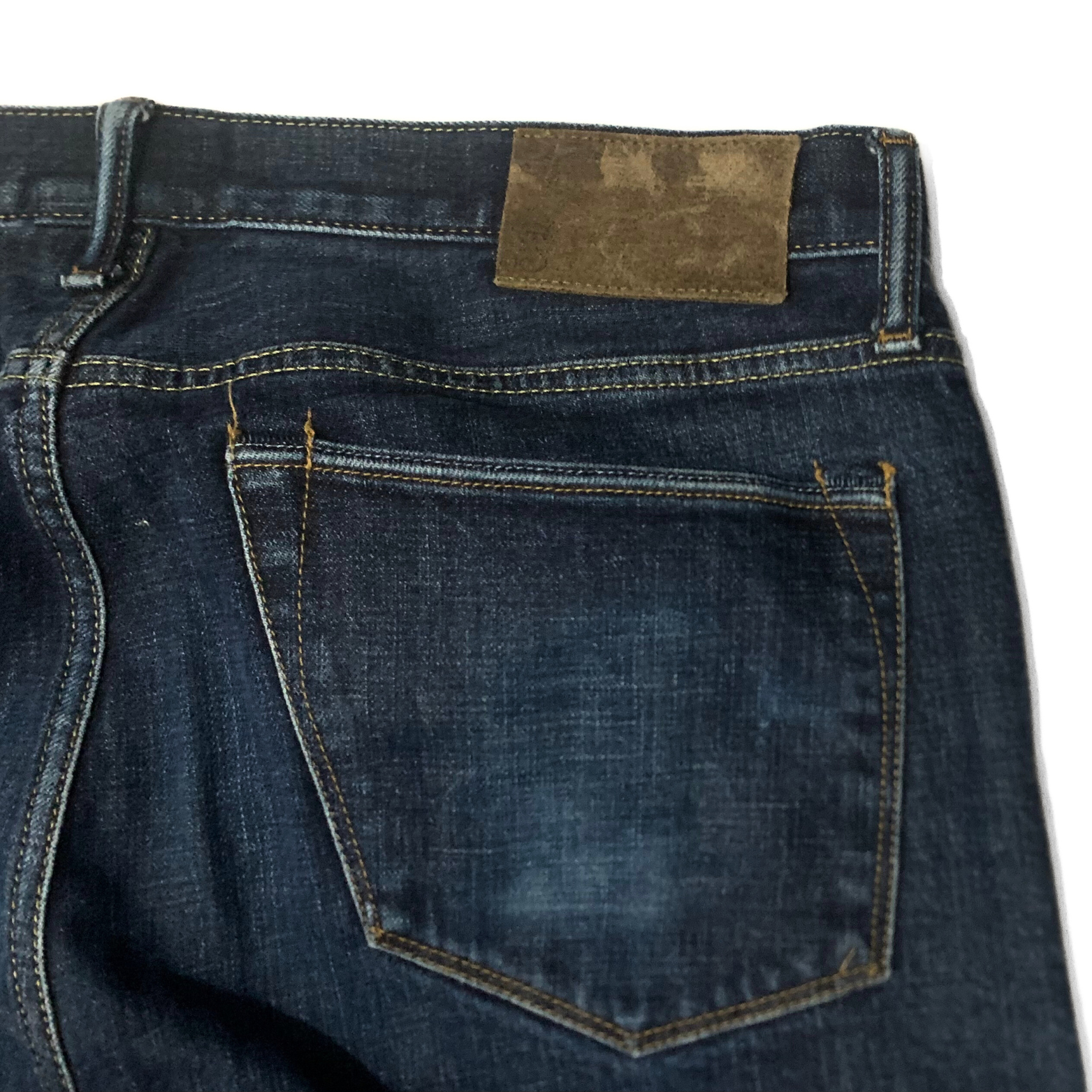 Todd Snyder Japanese Selvedge Denim Jeans in Dark Blue