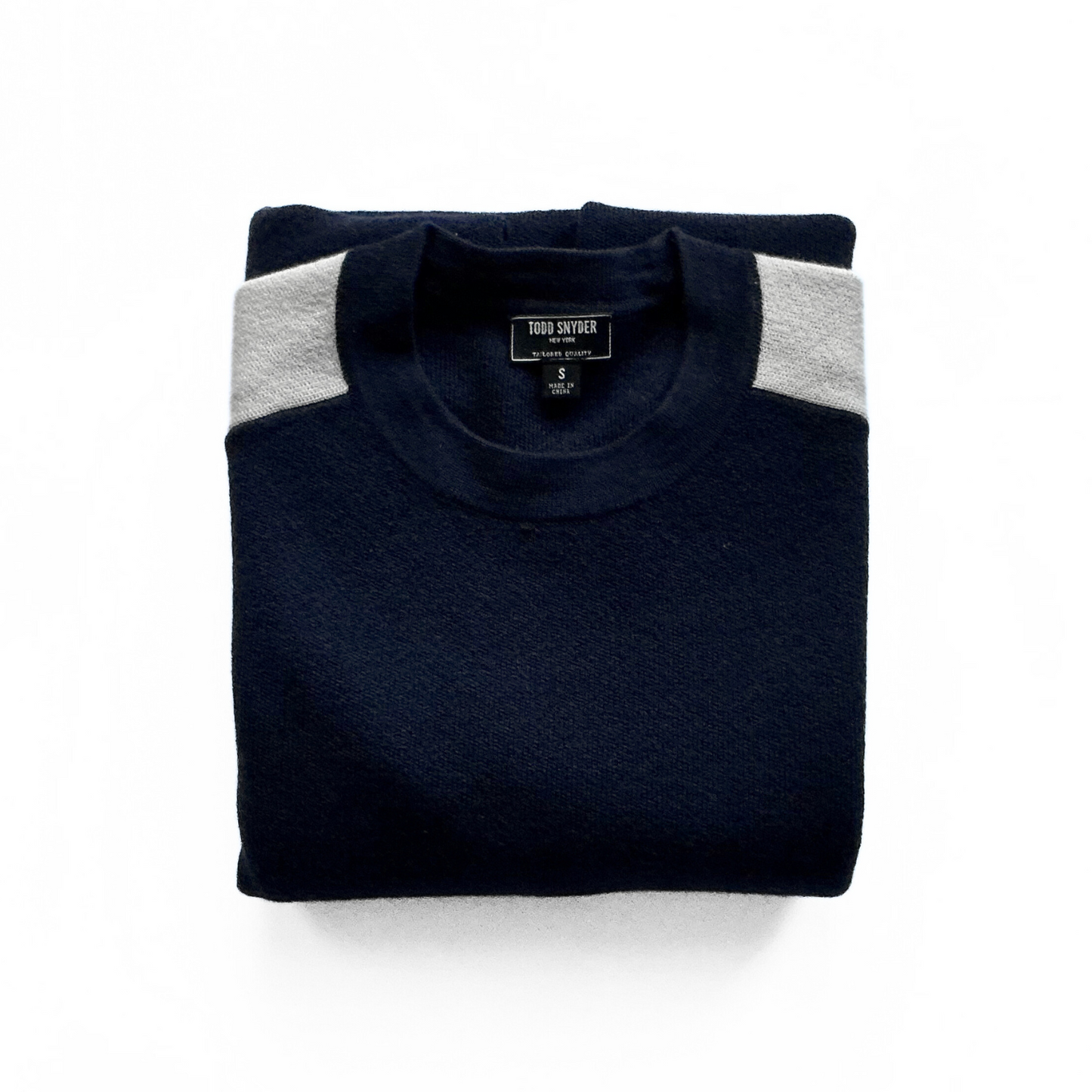 Todd Snyder Striped Sweater in Ink Blue / Cream