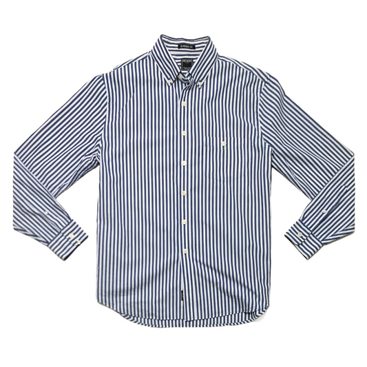 Todd Snyder Summer Stripe Poplin Shirt in Blue & White