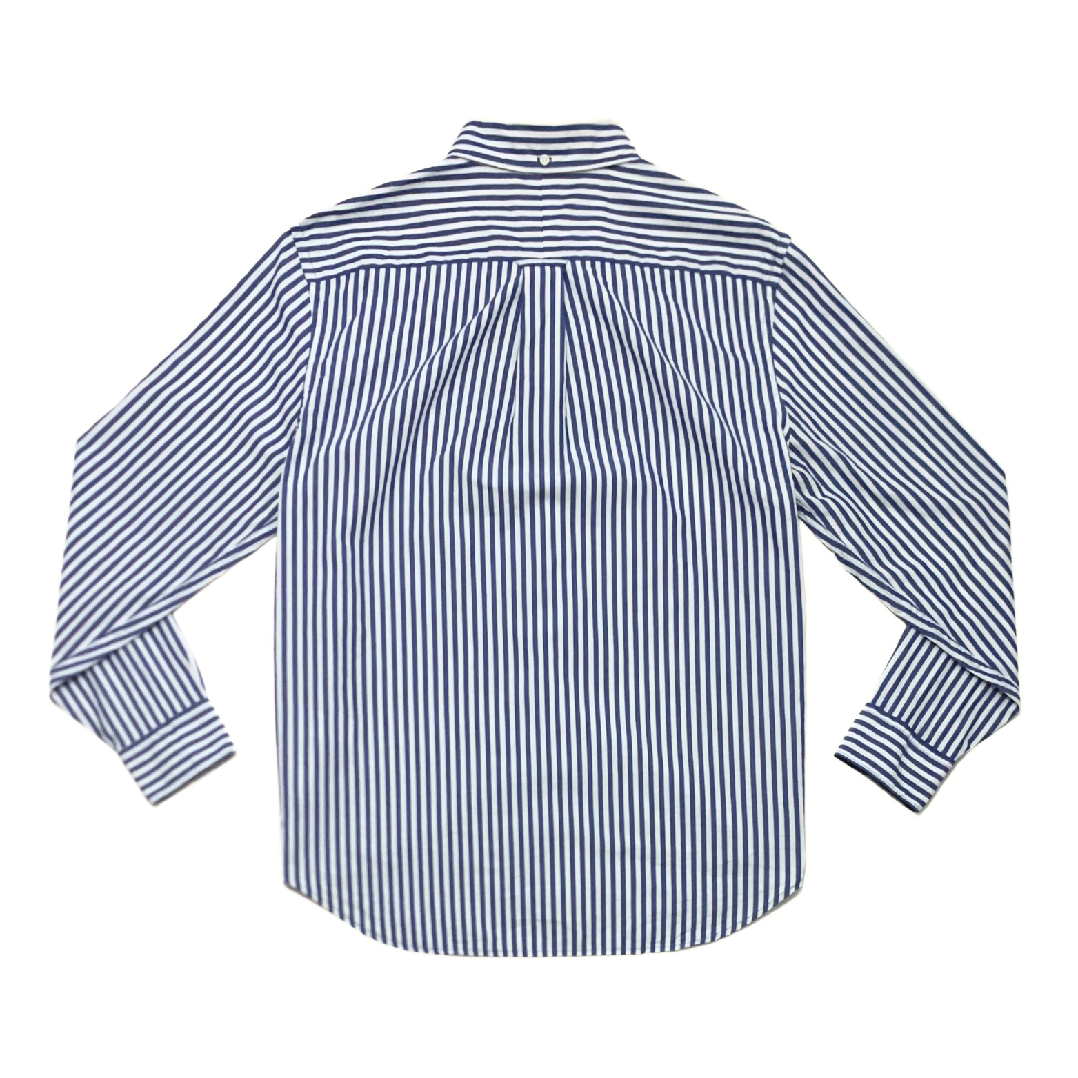 Todd Snyder Summer Stripe Poplin Shirt in Blue & White