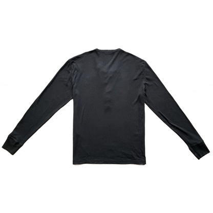 Tom Ford Longsleeve Henley T-Shirt in Navy