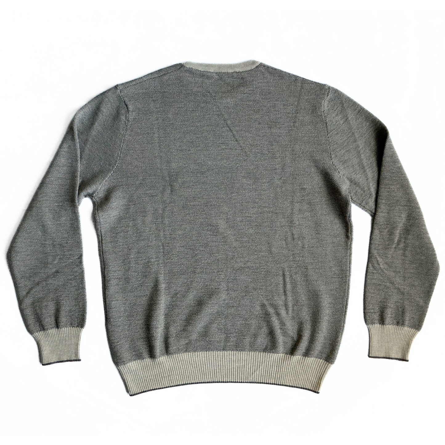 Umberto Vallati Cashmere Blend Sweater in Cream / Brown