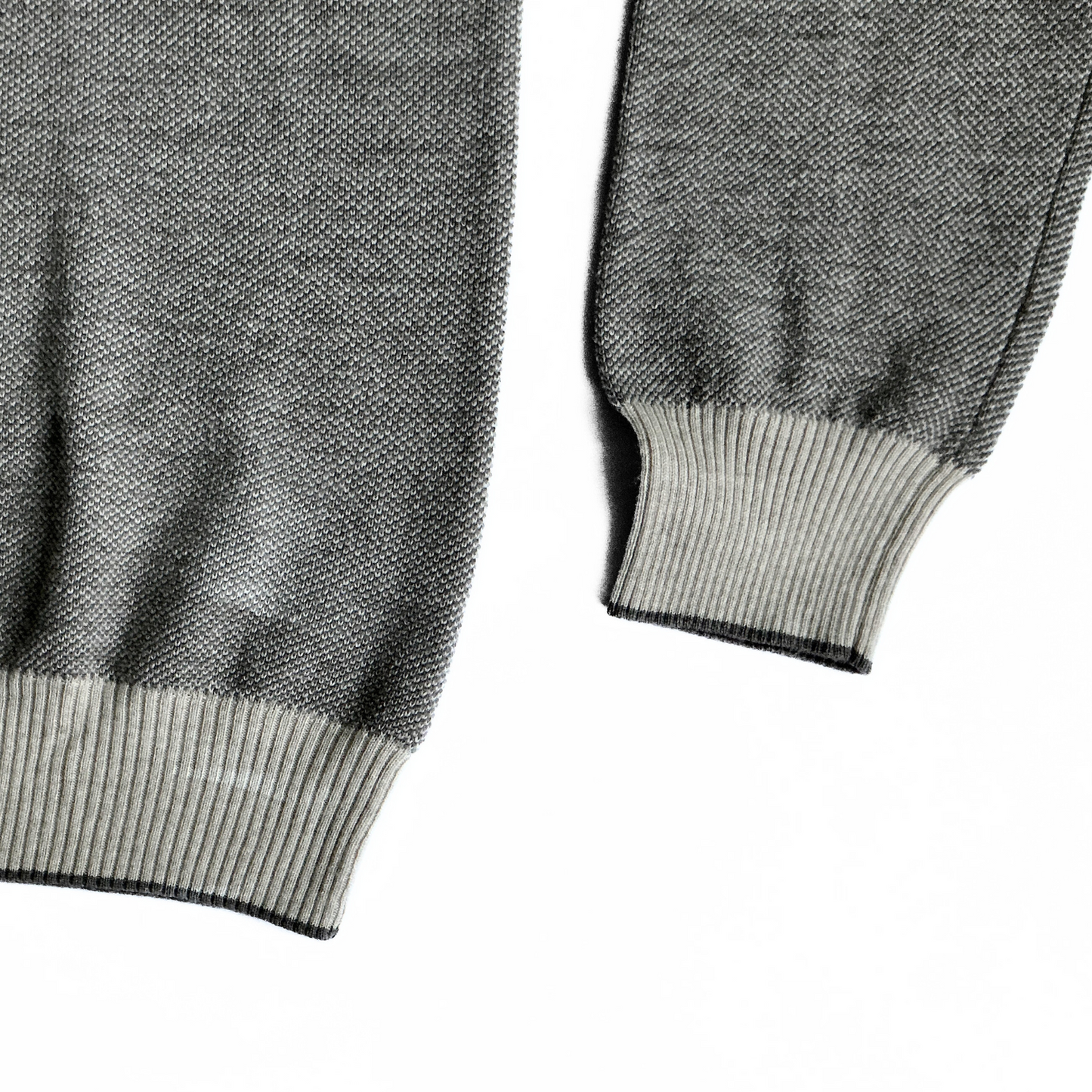 Umberto Vallati Cashmere Blend Sweater in Cream / Brown