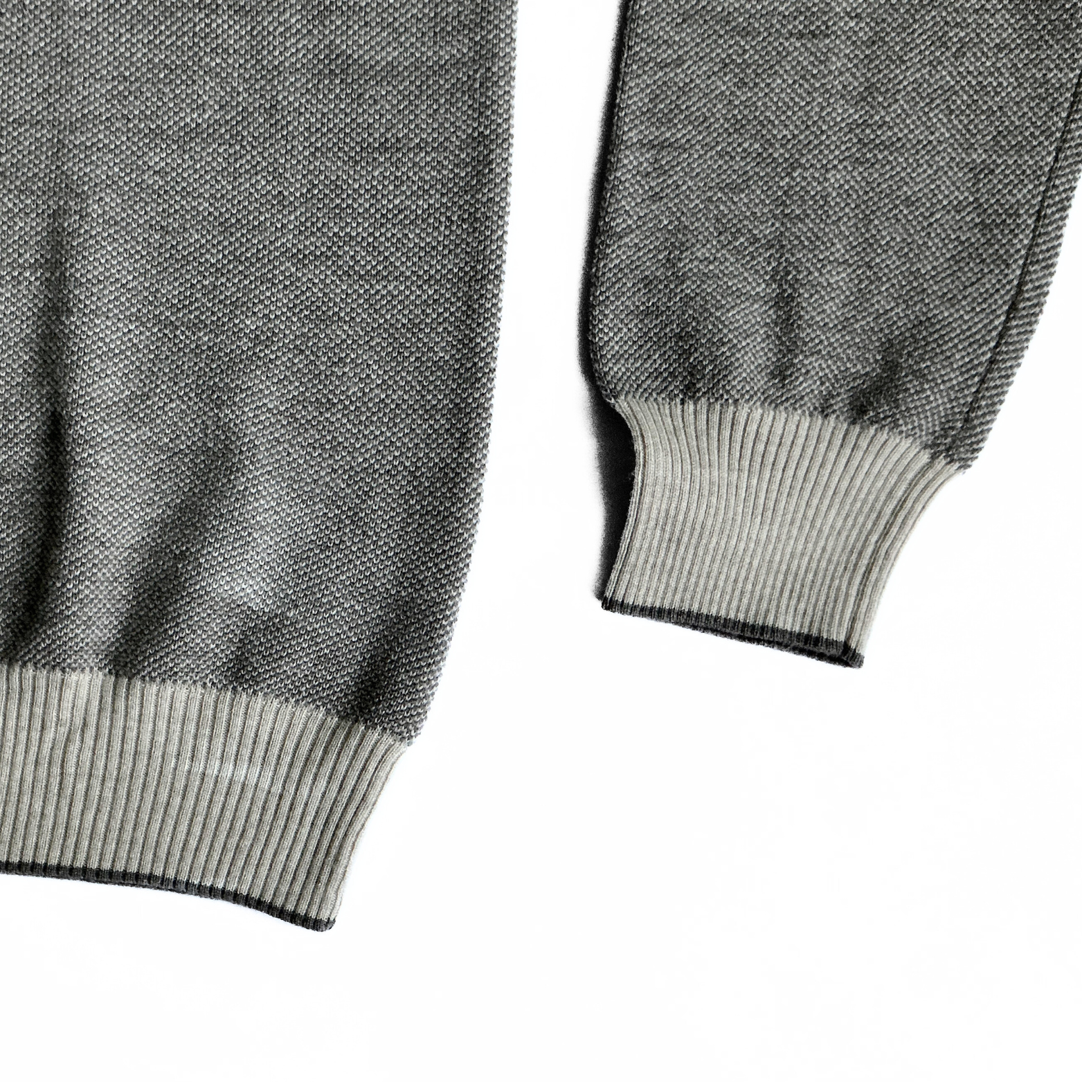 Umberto Vallati Cashmere Blend Sweater in Cream / Brown