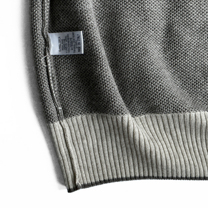Umberto Vallati Cashmere Blend Sweater in Cream / Brown