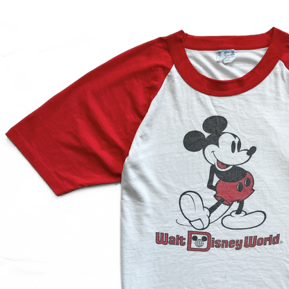 Walt Disney World Mickey Raglan T-Shirt in Red / White