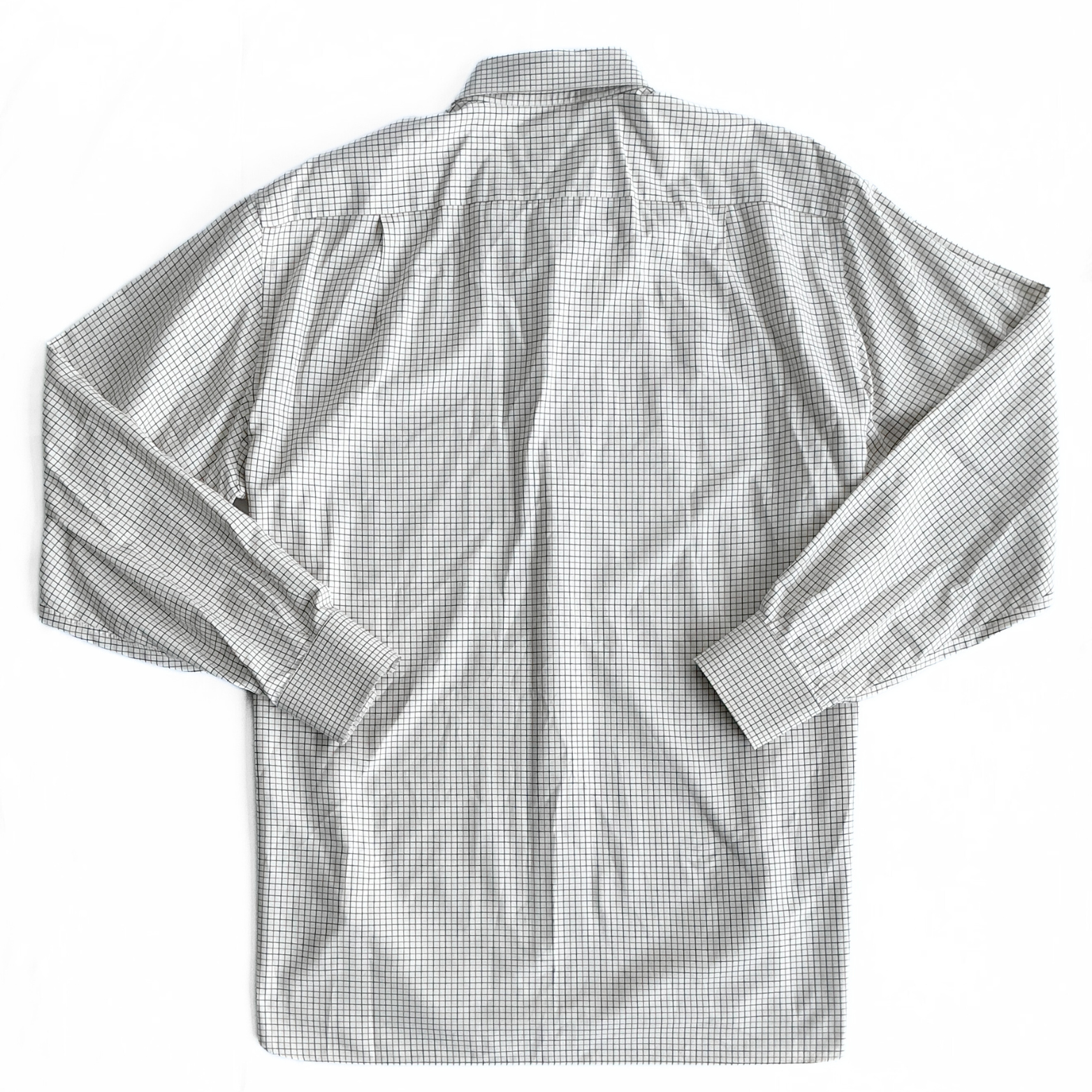 Zilli Button Down Geometric Shirt in White / Dark Green / Orange